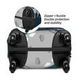 thumbnail image 4 of Lsque Astronaut With USA Flag Printed Luggage Cover, Travel Luggage Protector,Scratch and Dirt Resistant, Fits 18-32 Inch Luggage - Small, 4 of 9