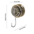thumbnail image 3 of Suction Cup Hook Heavy Duty Vacuum Shower Hooks Reusable,No Hole Punched Suction Towel Hooks for Bathroom Kitchen No Punching Wall Mounted Hooks for Hanging for Clothes,Hats,Robes And Loofah, 3 of 6
