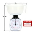 thumbnail image 2 of Tada 11lb Analog Food Scale Mechanical Dial Kitchen Scale, Removable Measuring Cup, Tare Function, Kitchen Friendly, 2 of 7