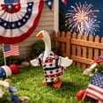 thumbnail image 6 of Sruoe 7 Inch Desk Goose Outfits, Mini Patriotic Star‑Striped Button‑Up Shirt Porch Goose Clothes, Desktop Goose Outfits, Costume Clothes for Table Decor, Independence Day Tabletop Goose Accessory, 6 of 6