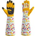 thumbnail image 1 of wonima02 Gardening Gloves for Women,Long Sleeve Garden Rose Cactus Pruning Thorn-Proof Breathable Work Gloves with Touch Screen,Yellow Large, 1 of 1