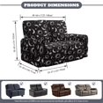 thumbnail image 7 of Jiueut Sun Moon Star Print 6 Pcs Recliner Couch Covers, Breathable Reclining Chair Covers Stretch Sofa Slipcover wirh Storage Pockets for Dining Room, 7 of 7