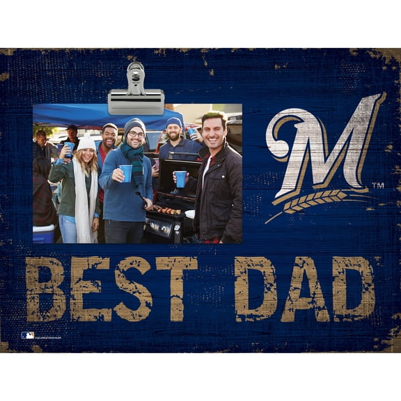 Milwaukee Brewers 8'' x 10.5'' Best Dad Clip Frame