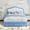 FULL-blue and white, variant on Upholstered LED Bed Frame with Storage Drawer, Velvet/Princess Platform Bed Frame for Boys/Girls