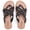 Black PU 8009, variant on Wide Width Sandals for Women, Summer Flip Flops Wide Feet Flat Slides Casual Braided Comfort Slip on Breathable Cute Sandal.