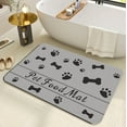 thumbnail image 6 of Wdhugt Pet Feeding Mat Absorbent Dog Food Mat Absorbent Pet Placemat 24X16 In Large Dog Mats for Food And Water No Stain Fast Dry Cat Dog Water Bowl Mat With Footprints for Messy Drinkers, 6 of 6