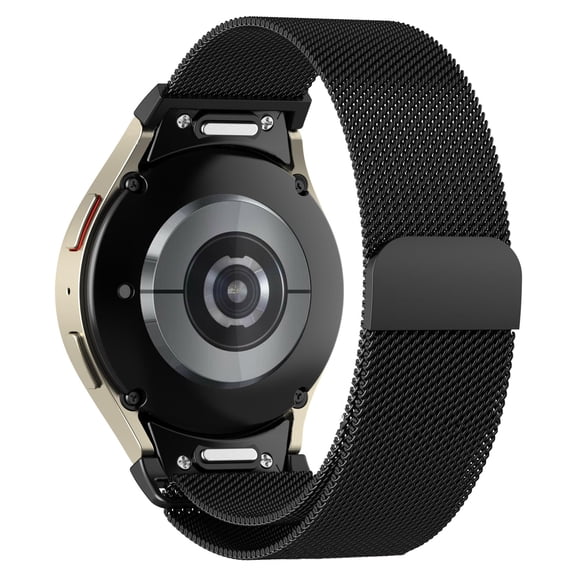 Magnetic Stainless Steel Milanese Loop Strap, One‑Click No‑Gap Watch Band for Samsung Galaxy Watch 7/6/5/4 FE 40mm 44mm,6 Classic 43mm 47mm,4 Classic 42mm 46mm,5 Pro 45mm for Men Women