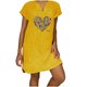 thumbnail image 1 of Mini vestido recto informal con estampado de mariposa y manga corta con cuello en V para mujer Fridja qw5955, 1 of 6