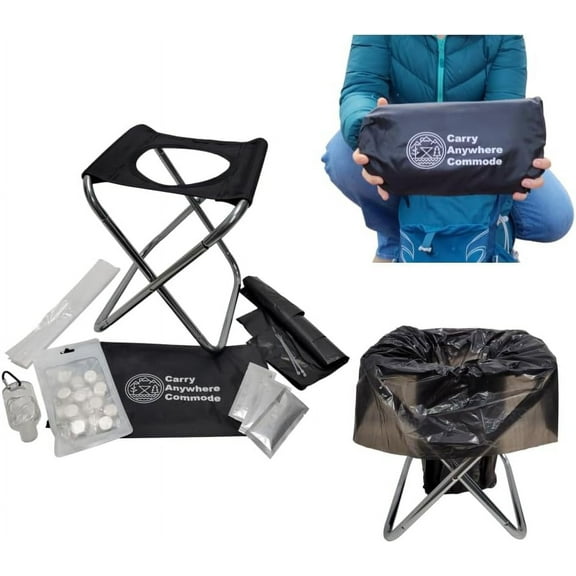 the Ultralight Ultra Portable Toilet, Camping Toilet, Foldable Toilet, Travel Toilet, Hiking Toilet, Backpacking Toilet, Car Toilet, Boat Toilet, Potty Training Toilet