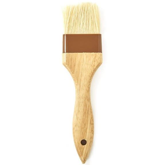 Avant Grub 2" Boar Bristle Hair Pastry Brush with Wood Handle, 1 Pack