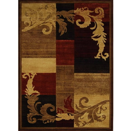 Home Dynamix Catalina Olefin Rug, Brown / Red