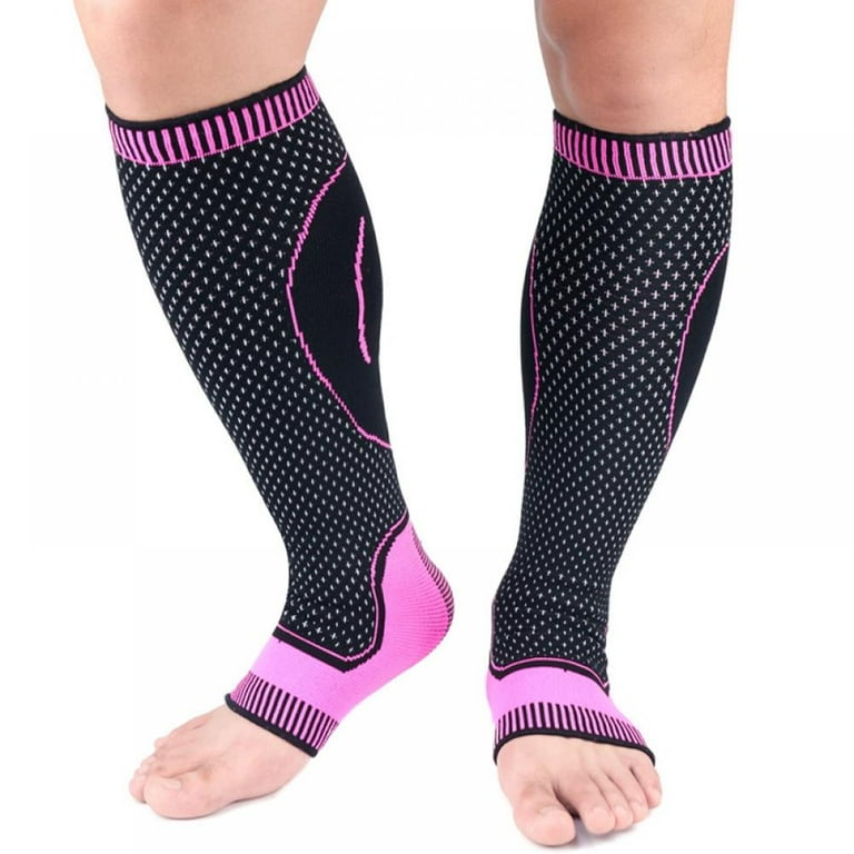 Calf Compression Sleeves for Men Women. Footless Compression Socks