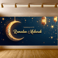 thumbnail image 5 of Ramadan Mubarak Eid Moon Lantern Decorative Banner Party Supplies Backdrop Islamic Celebration Event Decoration Photography Props, 5 of 7