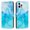 Blue, variant on Apple iPhone 13 Pro Wallet Case, Allytech 3D Cute Marble Pattern Leather Folio Case with Card Slots Holder, Full Body Protection Shockproof Flip Case, Blue