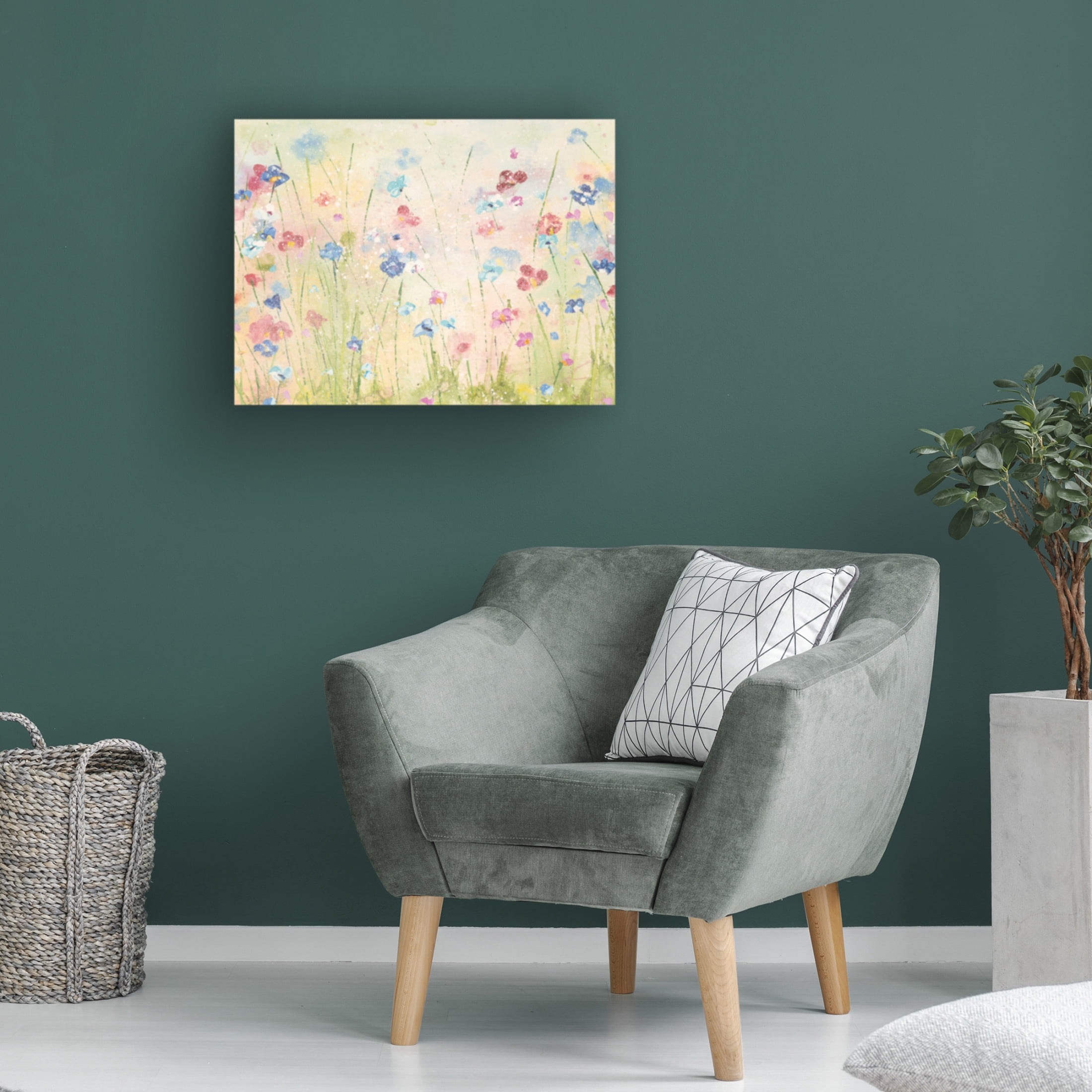 Canvas Wall Art - Emma Coghlan 'Forget-Me-Not' Wall Art for Living Room, Bedroom, or Office Décor by Trademark Fine Art - 32 x 24 Inches