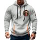 thumbnail image 1 of Sudadera con capucha para hombre, informal, con estampado, deportiva, de manga larga, blusa de poliéster, 1 of 4