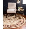 thumbnail image 2 of Unique Loom Voyage Intricate Floral Rug 6' x 6' Round Ivory/Tan, 2 of 2