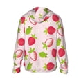 thumbnail image 3 of Kdxio Hand Drawn Strawberry Print Women Men Sun Protection UPF 50+ Jackets Zip Up Long Sleeve Hoodie Hiking Lightweight with Pockets, 3 of 8