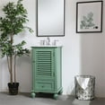 thumbnail image 2 of Elegant Decor Rhodes 19" Single Marble Top Bathroom Vanity in Vintage Mint, 2 of 16