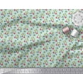thumbnail image 3 of Soimoi Poly Georgette Fabric Text,Tree & Owl Cartoon Print Fabric by The Yard 42 Inch Wide, 3 of 3