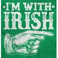 thumbnail image 2 of St Patricks Day I'm With Irish Sweatshirt for Men or Women Brisco Brands S, 2 of 6
