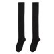 thumbnail image 1 of Calcetines largos a rayas blancas y negras para mujer, sexys, hasta la rodilla, hasta el muslo, cálidos, color blanco, 1 of 5