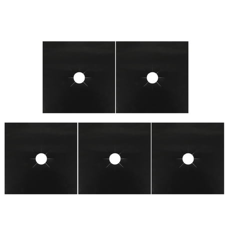 

5pcs Kitchen PTFE Stove Burner Covers Heat Resistant Gas Stove Burner Liners