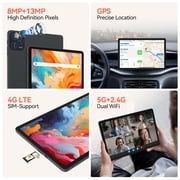 Android 15.0 Tablets,16GB RAM 128GB ROM 1TB Expand Tablets 11 inch, 2.4G/5G Tablet Android, 5G wifi 1280*800IPS Screen