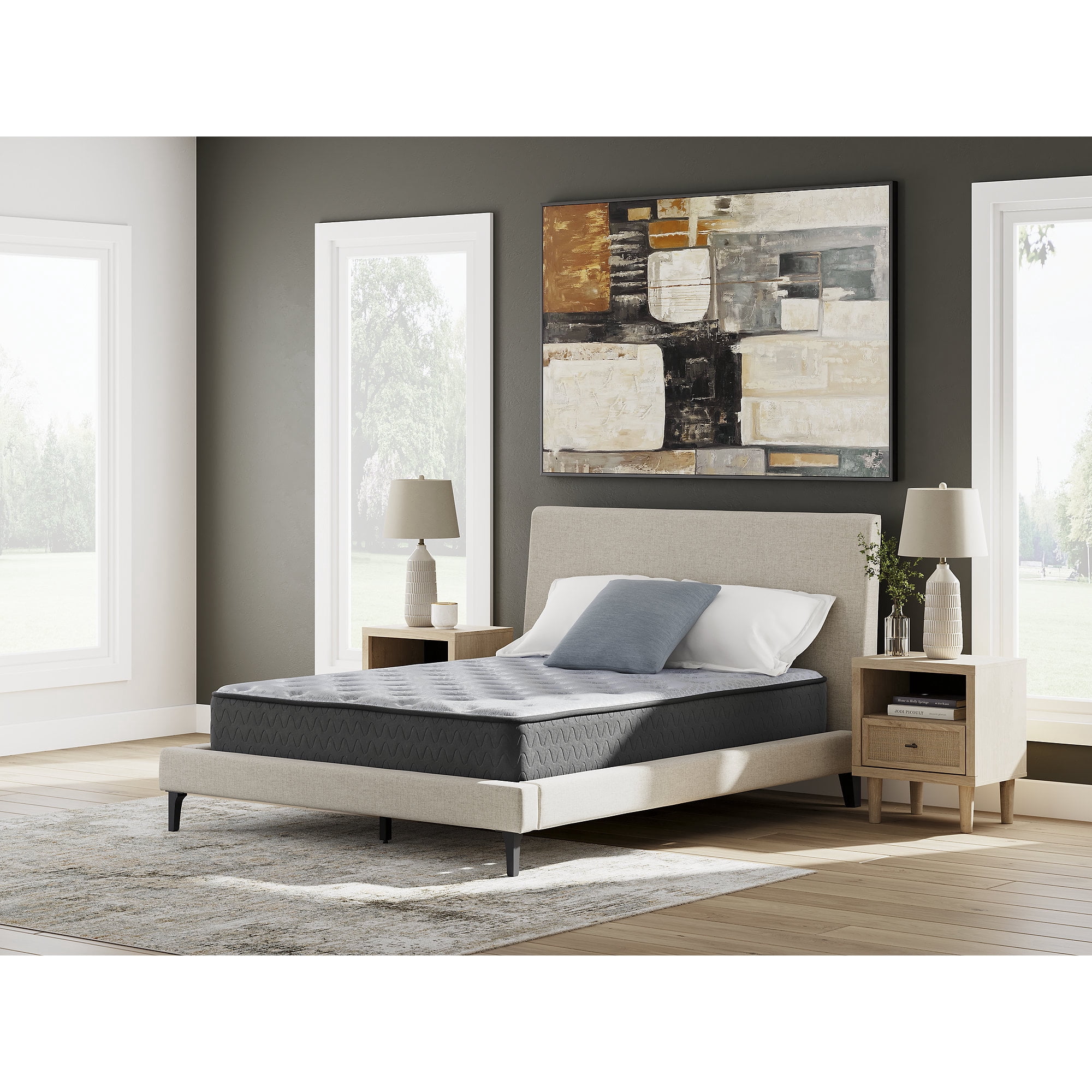Signature Design by Ashley Comfort Plus 10-inch Twin Mattress - Memory Foam Hybrid - Medium Feel - Cooling Gel Infused - Bed in a Box