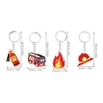 thumbnail image 2 of SHISUYAN Firefighter Keychain Charm Pendant for Home Decor Assorted Color Zinc Alloy 4pcs, 2 of 8