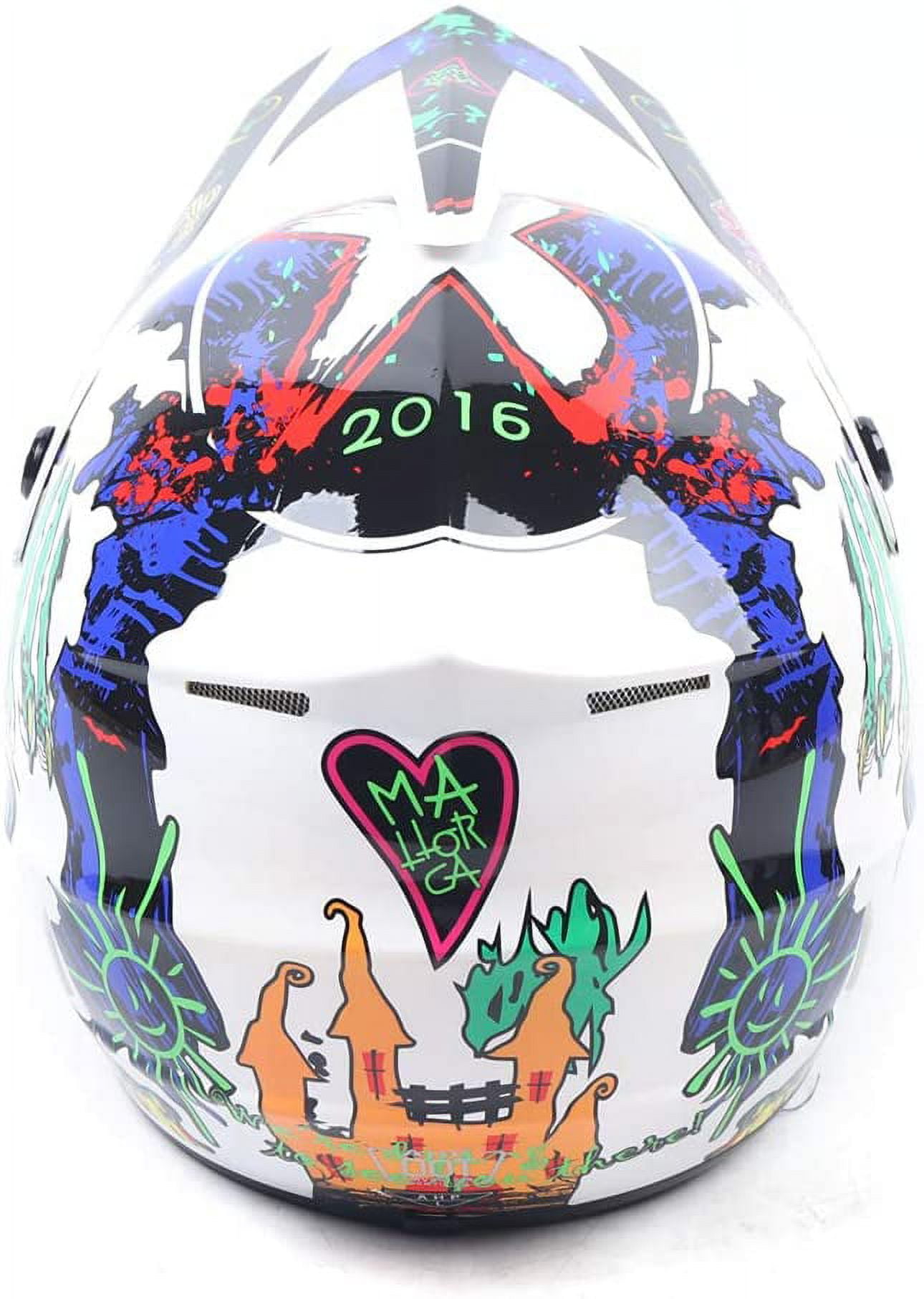 Wuzstar Youth,Kids Motocross Offroad Helmet Gloves Goggles DOT Motocross Off-Road Racing ATV Dirt Bike Protector, 2, L Size