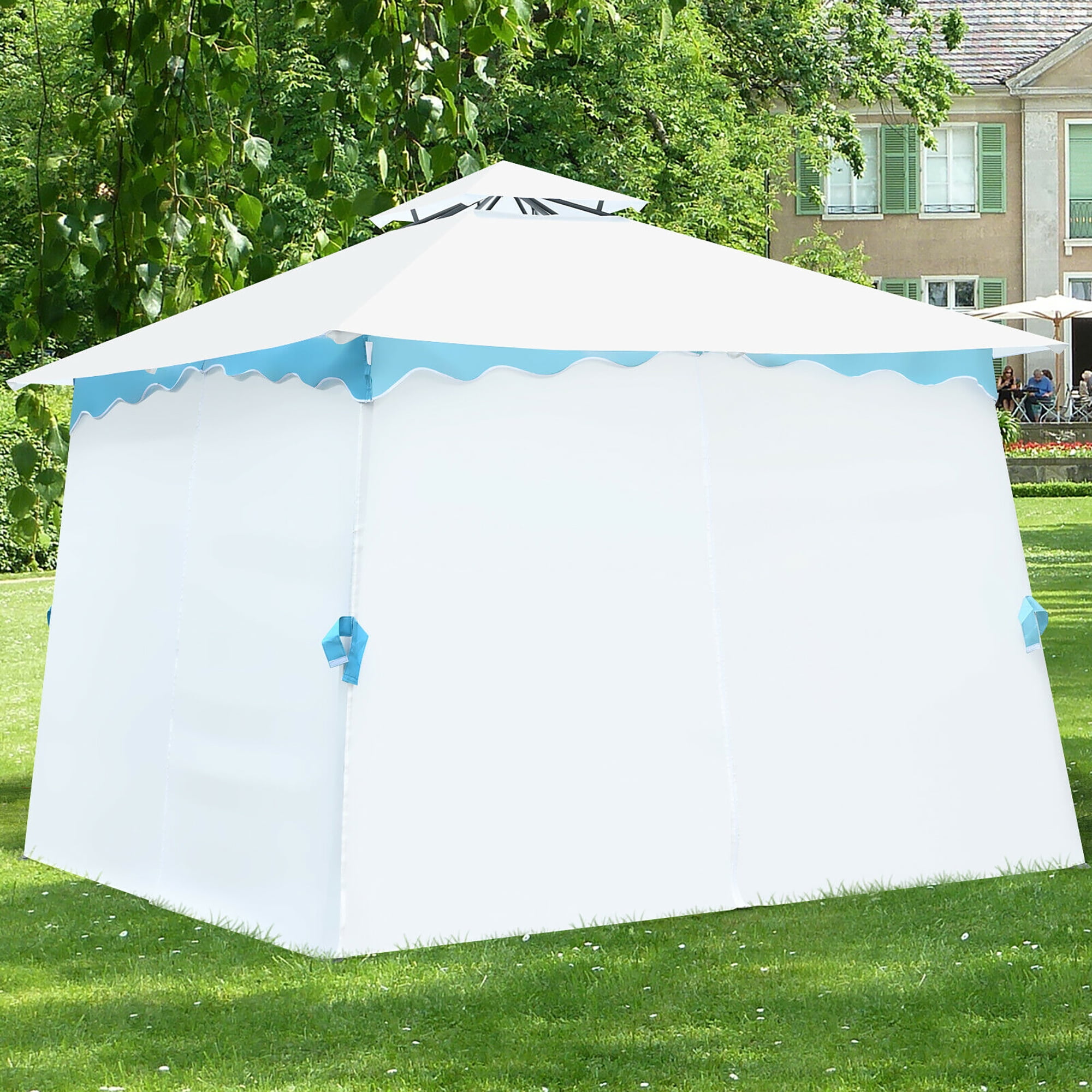 2 Tier 10'x10' Patio Gazebo Canopy Tent 
