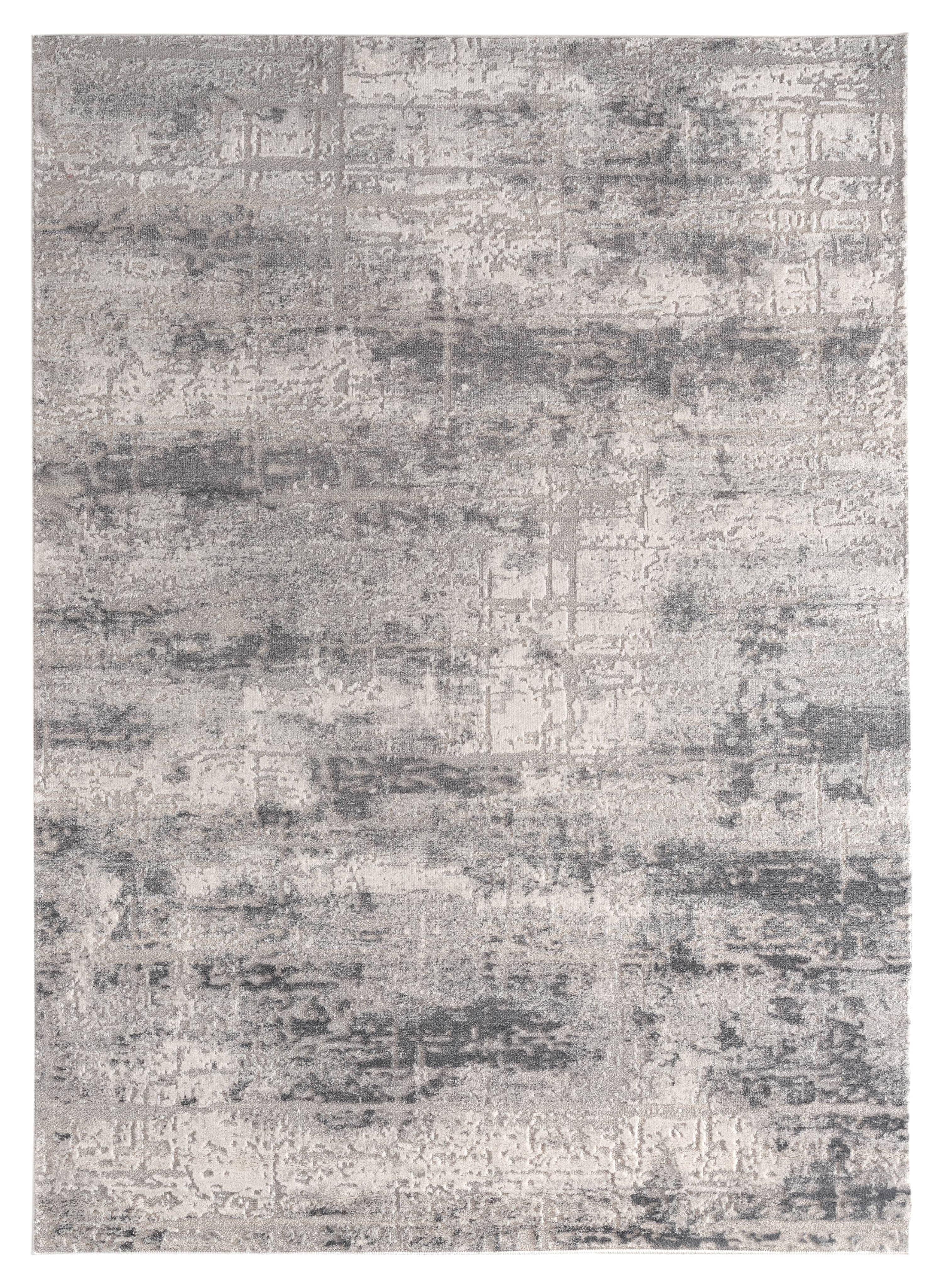 United Weavers Rasbora Pelco Contemporary Abstract Area Rug, Grey, 7'10" x 7'10"