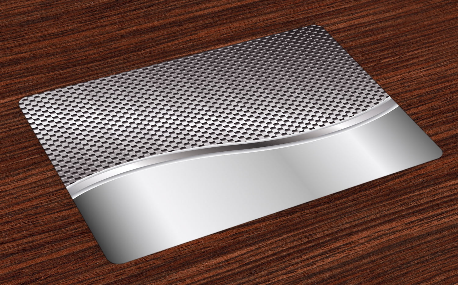 Grey Placemats Set of 4 Technology Structure with Wavy Stripe and