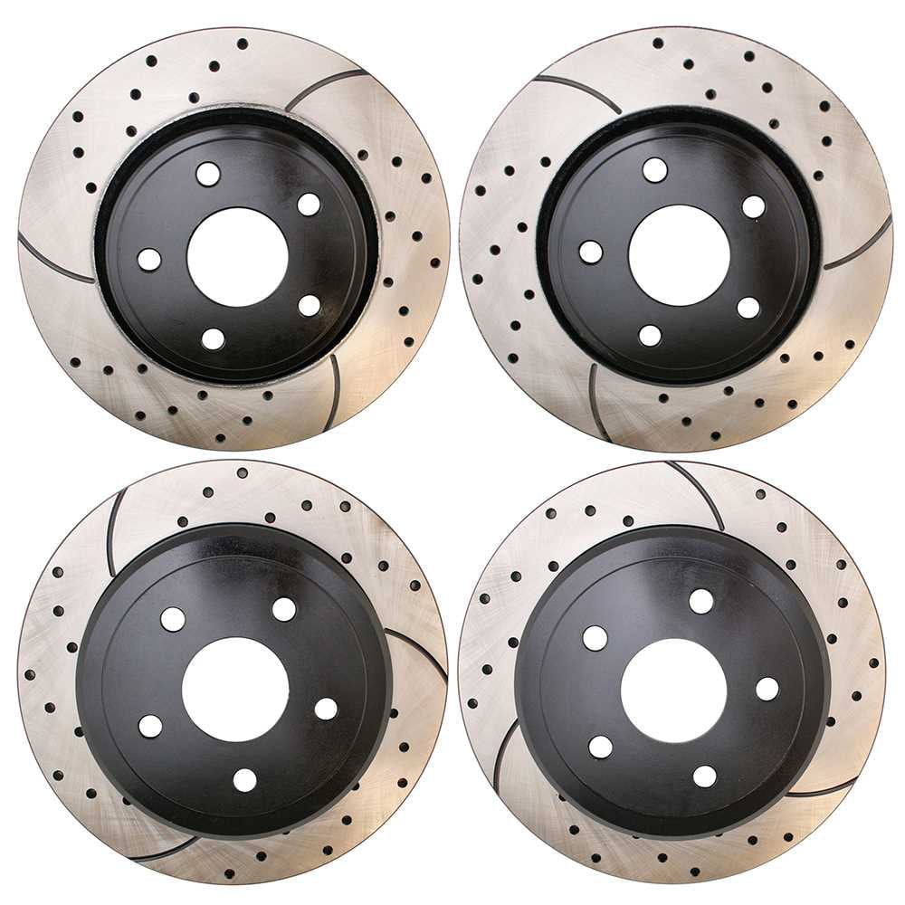 2009 2010 for Jeep Commander Front & Rear Brake Rotors and Pads