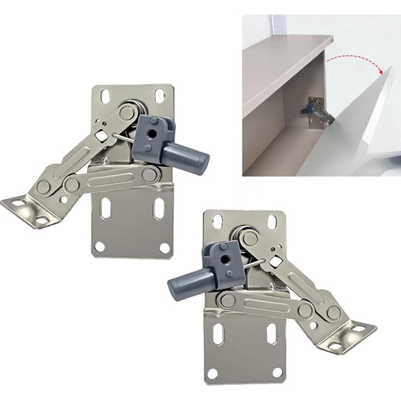 Soft Close Cabinet Hinges: Tip Out Tray Hinges, 1 Pair 45° Flip Down Pivot Hinge with Silent Damping, for Sink Drawer Tip Out Tray Kit & Tip Out Drawer Kits, Space Saving & Easy Install