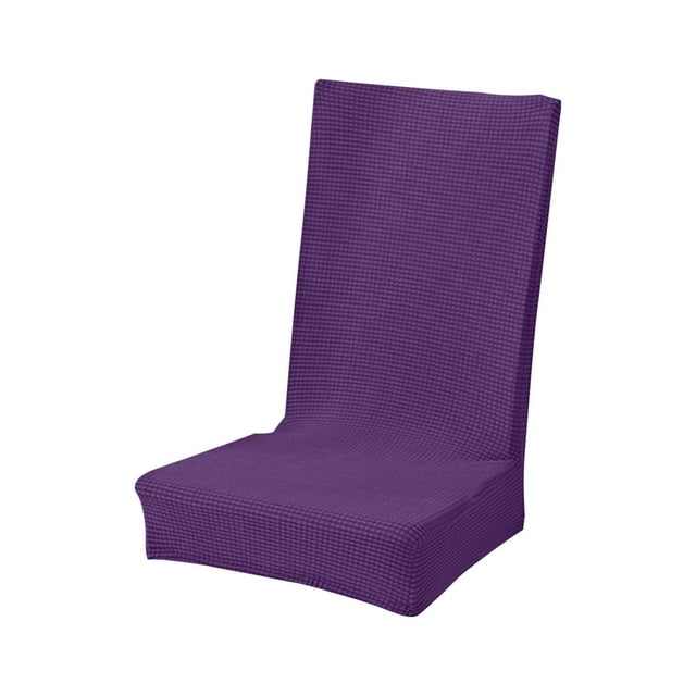 Ohufall High Elastic Solid Color Brushed Dining Chair Covers Soft Comfortable Seat Covers Dirt Proof Slipcovers For Chairs Home Kitchen