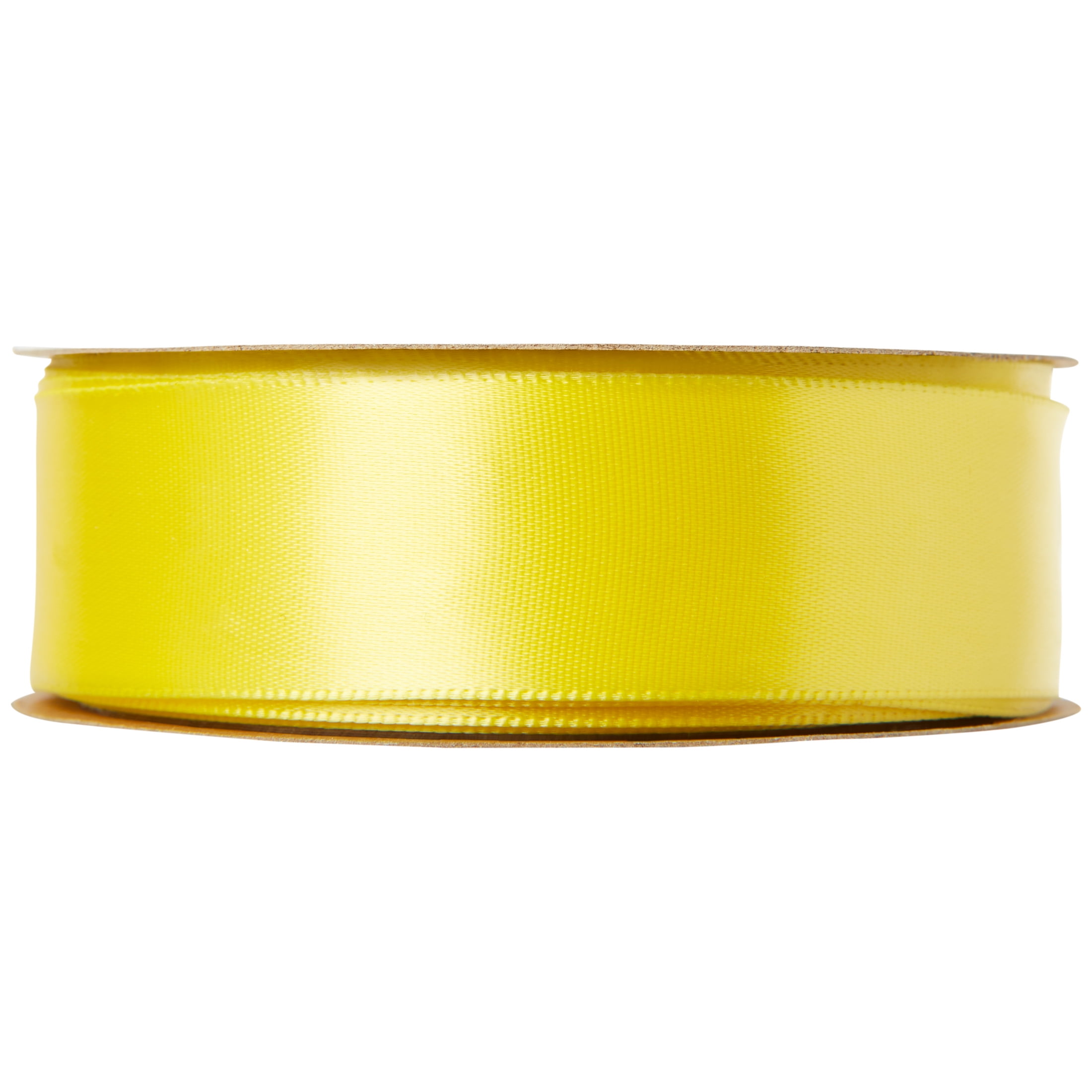(2 pack) Offray Ribbon, Lemon Yellow 7/8 inch Single Face Satin Polyester Ribbon for Sewing, Crafts, and Gifting, 18 feet, 1 Each