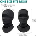 thumbnail image 2 of WuPing 3 Pcs Cycling Balaclava Sun UV Protection Hood Breathable Full Head Mask Face Cover for Men Women, 2 of 12