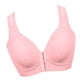 thumbnail image 4 of Sujetador inalámbrico transpirable con hebilla frontal, correa ancha, ropa interior fina para mujer niña, rosa claro, 42/95 tholdsy AP001203-16, 4 of 7