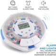thumbnail image 3 of LiveFine Automatic Pill Dispenser 28-Day Organizer with 6 Dosage Rings LCD Alerts Key & Magnifier, 3 of 5