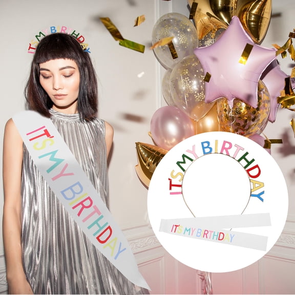 HONITANO 1 Set Birthday Party Accessories Crown Tiara Assorted Color Comfortable For Girls Women