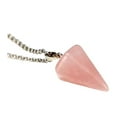 thumbnail image 1 of letairis Stone Divination Crystal Pendulum Necklace Unleash Inner Insights Natural Stone Compact And Unique pink, 1 of 6