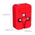 thumbnail image 3 of YCYHDS Retractable 3-in-1 Data Cable With Mirror Cell Phone Bracket Fast Charging One-Three Storage Charging Cable Clearance Sales Today Deals Prime, 3 of 8