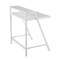 thumbnail image 3 of 2-Tier Contemporary Office Desk in White Steel and White Wood by LumiSource, 3 of 7