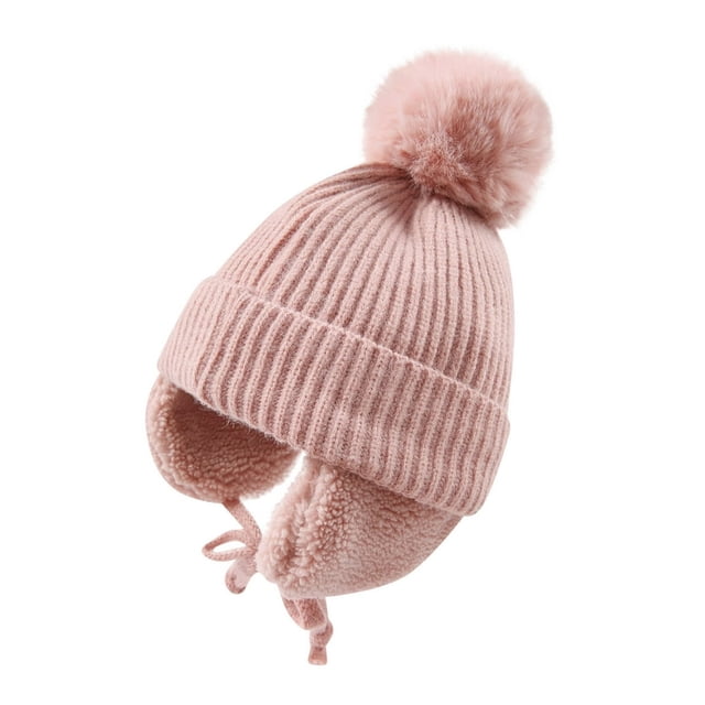 MesaSe Autumn And Winter Plus Velvet Children‘s Hat Warm Ear Protection Knitted Hat