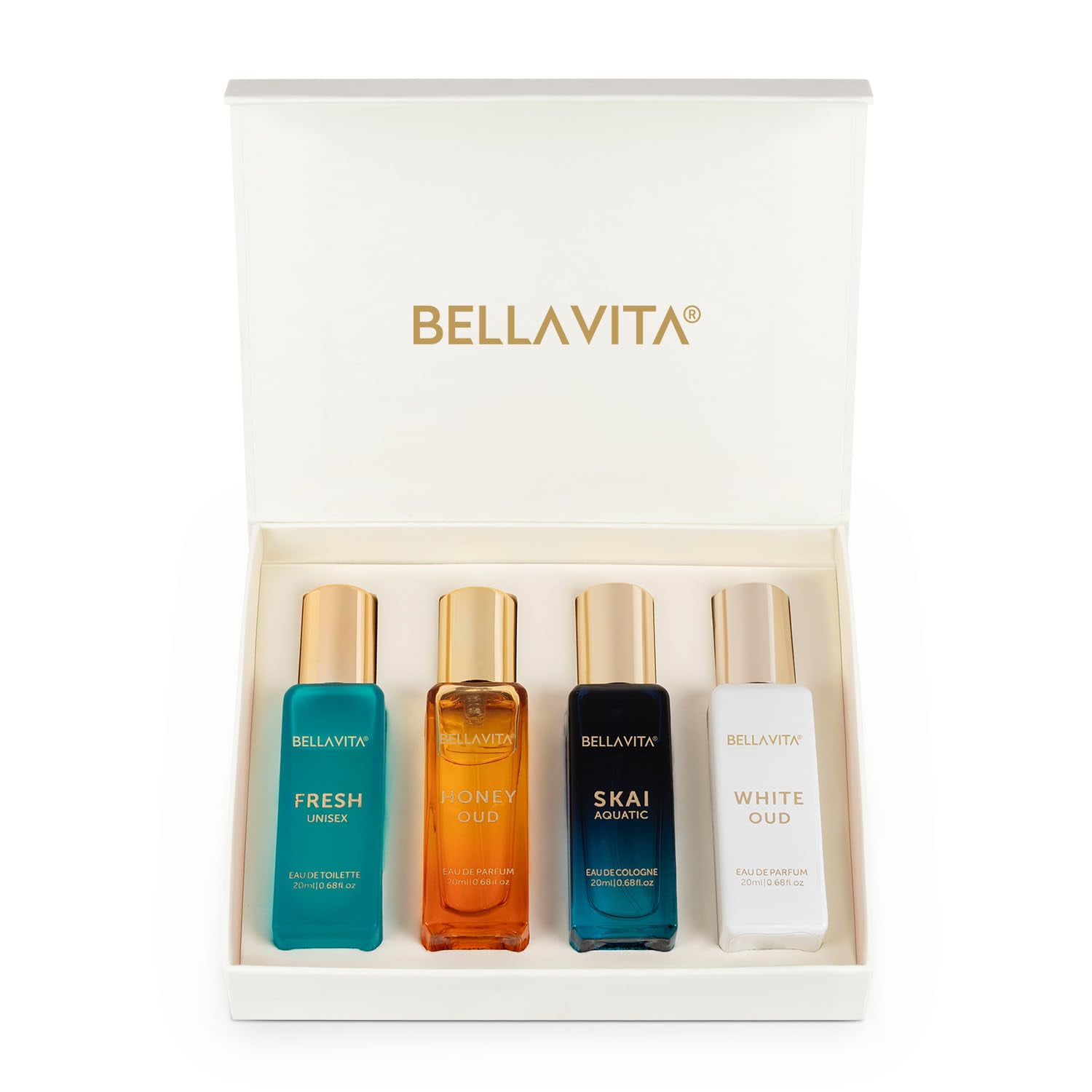 Bella Vita Luxury Unisex Eau De Parfum Gift Set 4 x 20ml for Men