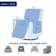 thumbnail image 4 of AUQ 2026 New Recliner Chair Cover Reversible Recline Sofa Slipcover with Side Pockets Slipcovers for Chairs (Small,Khaki) for Living Rooms, Home Offices, Apartments, Dorms, Cozy Seating Areas, 4 of 9