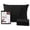 Black, variant on CirclesHome Pillow Protectors 2 Pack Standard Zippered - 100% Cotton Breathable Pillowcases - Protects Pillows from Dirt, Dust and Debris (Standard - Set of 2 - 20x26)