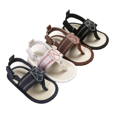 

Penkiiy Newborn Infant Baby Boys Girls Solid Rubber Sandals Non-Slip First Walking Shoes Summer Shoes for Toddlers for6-9 Months White On Sale
